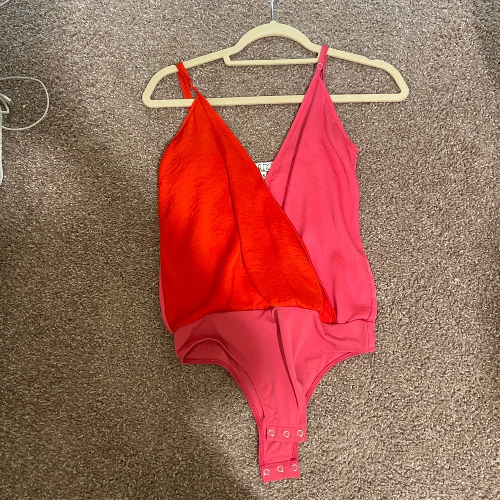 Fletch Pink and Red Bodysuit